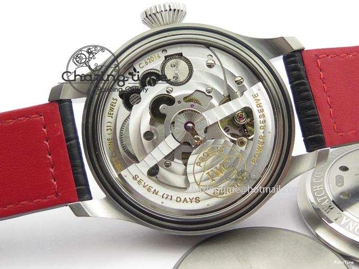 MIROTIME 0428 RelaxedFit Big Pilot Real PR IW500435 “Muhammad Ali” ZF Best Edition On Black Leather Strap A 7295